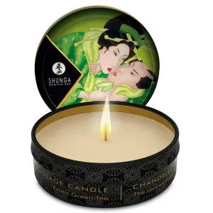 Mini Caress By Candelight Massagekerze T Grün 30 ml von Shunga Candles | Fesselliebe.de