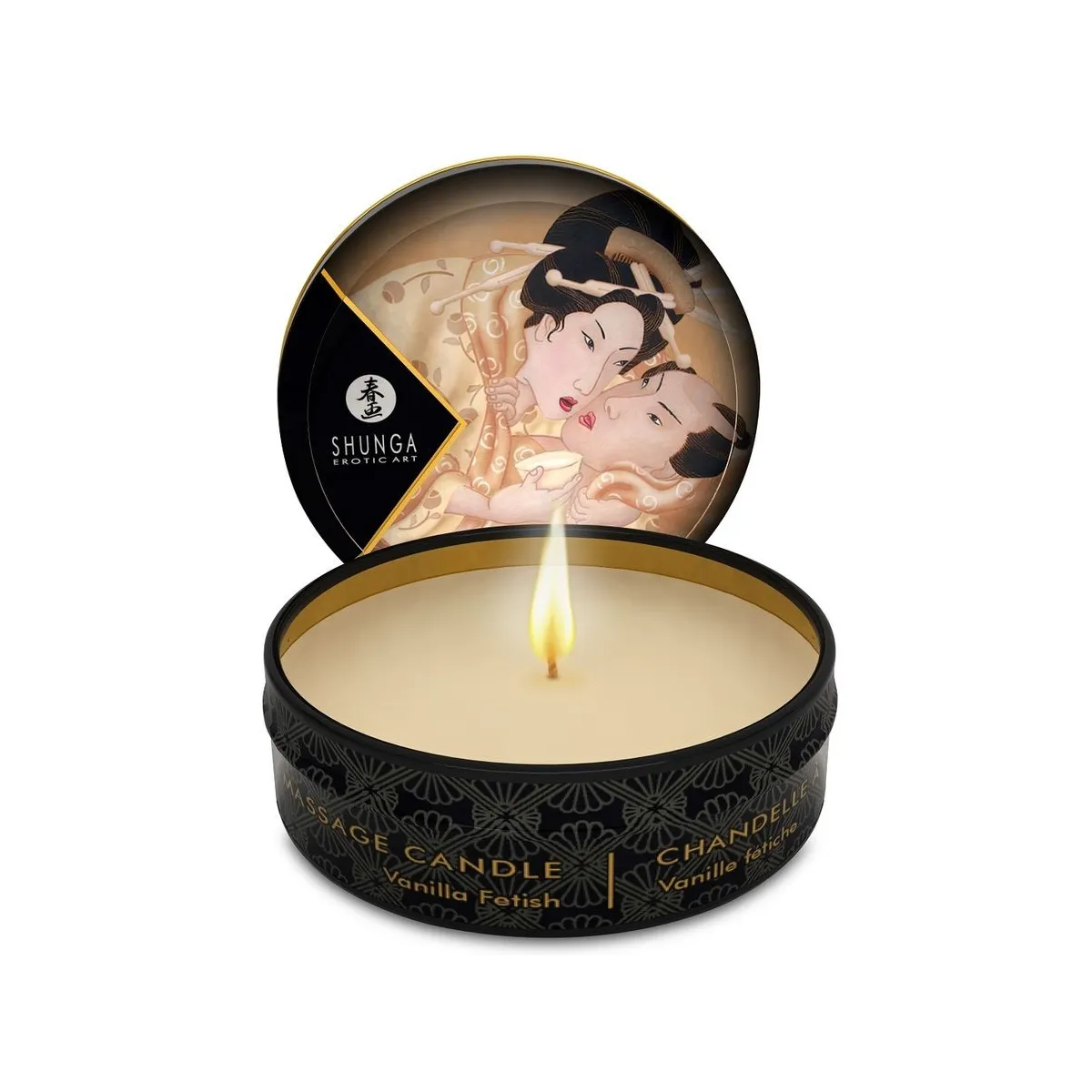 Mini Caress By Candelight Vanille Massagekerze 30 ml von Shunga Candles | Fesselliebe.de