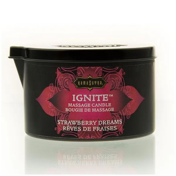 Strawberry Dreams Massagekerze 170 Gr von Kamasutra Cosmetics | Fesselliebe.de
