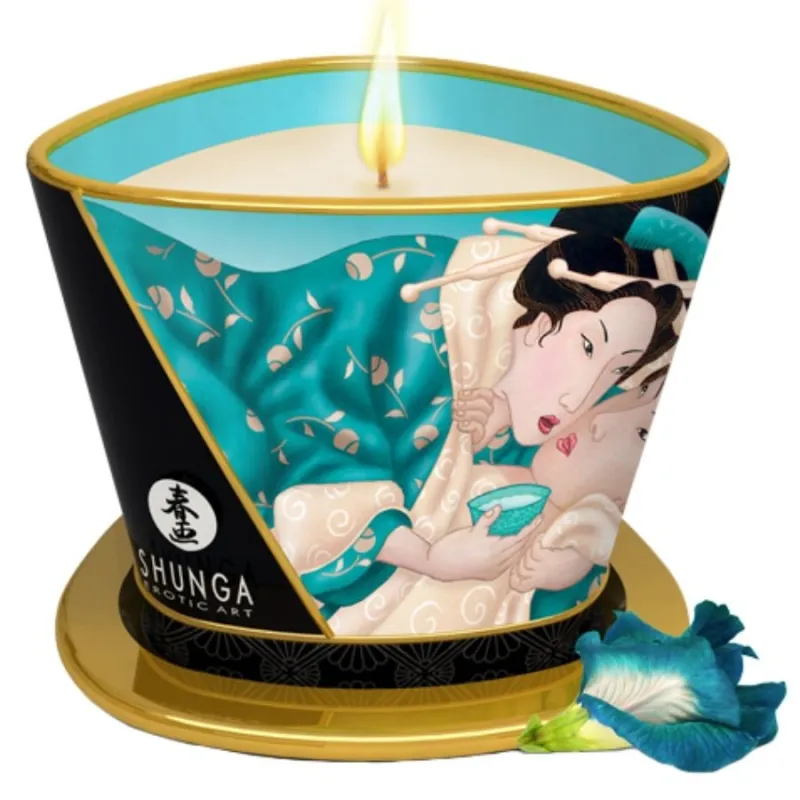 Island Blossoms Massagekerze 170 ml von Shunga Candles | Fesselliebe.de