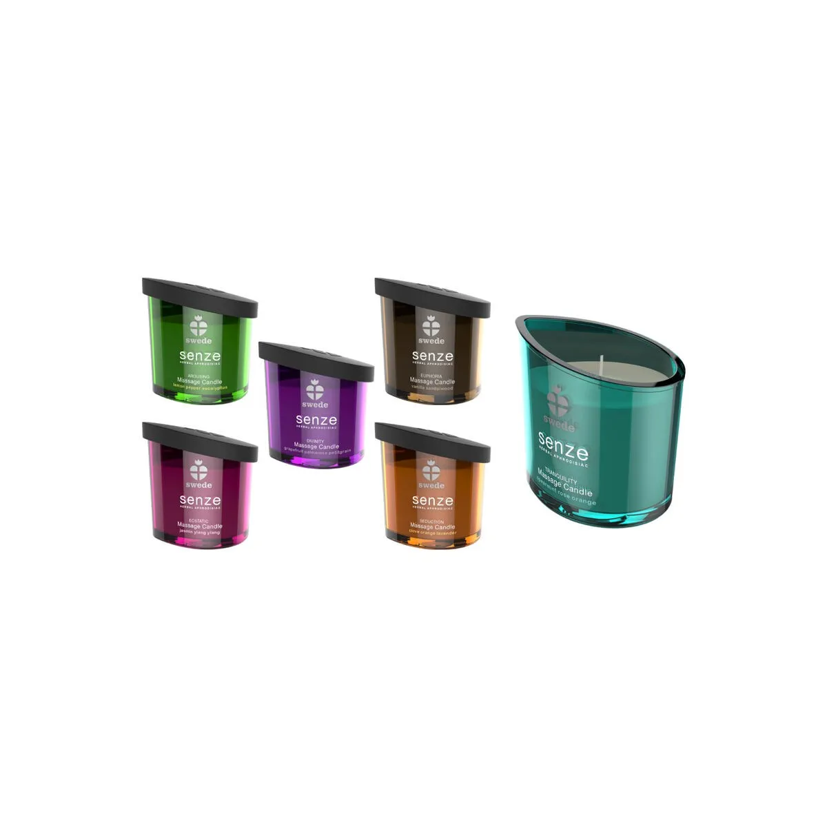 Senze Seduction Massagekerze - Nelke, Orange, Lavendel von Swede | Fesselliebe.de