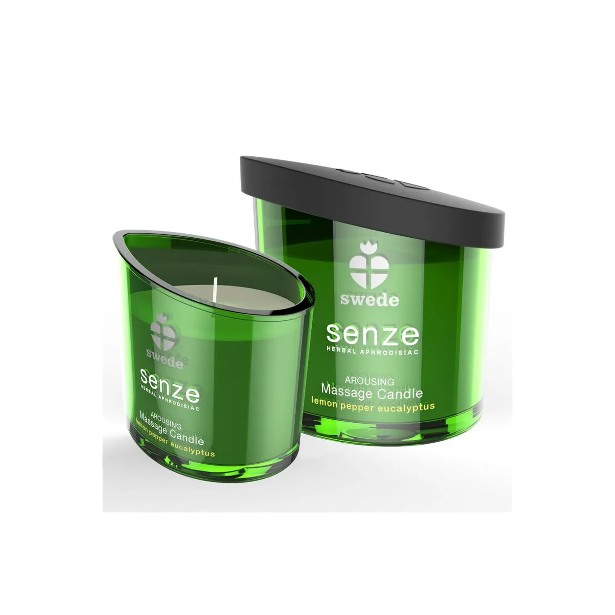 Senze Erweckende Massagekerze - Zitrone, Pfeffer, Eukalyptus von Swede | Fesselliebe.de