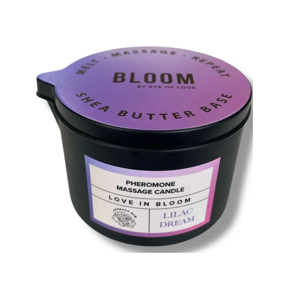 Bloom Massagekerze Indica Lilac Dream 150 ml von Eye Of Love | Fesselliebe.de