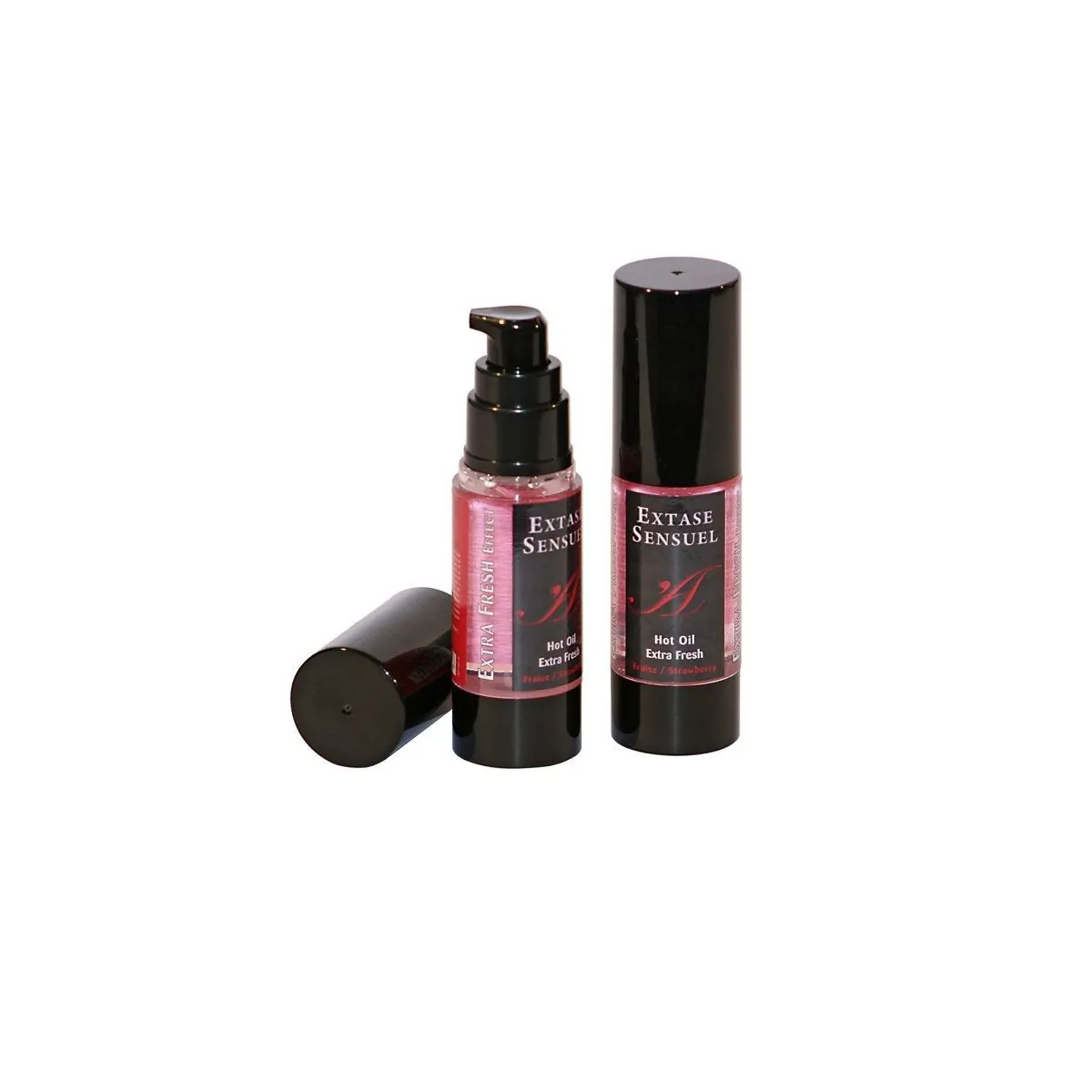 Massageöl mit Extra Frischem Erdbeer Effekt 30 ml von Extase Sensual | Fesselliebe.de