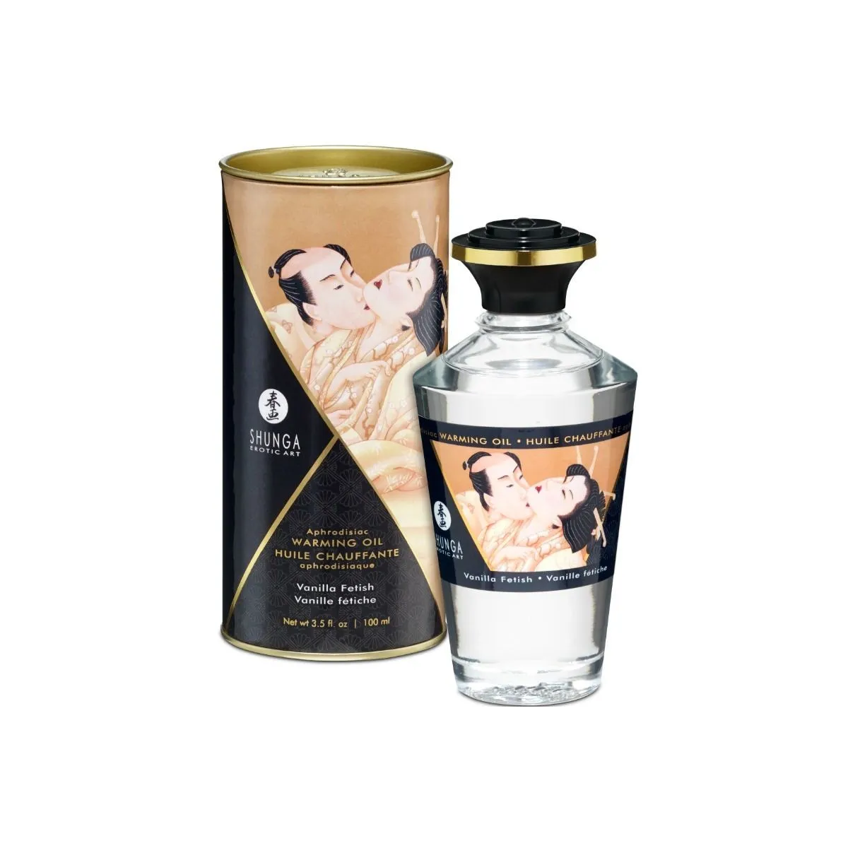 Fetisch Vanille-Geschmack Wärmeeffekt-Massageöl 100 ml von Shunga Oils | Fesselliebe.de
