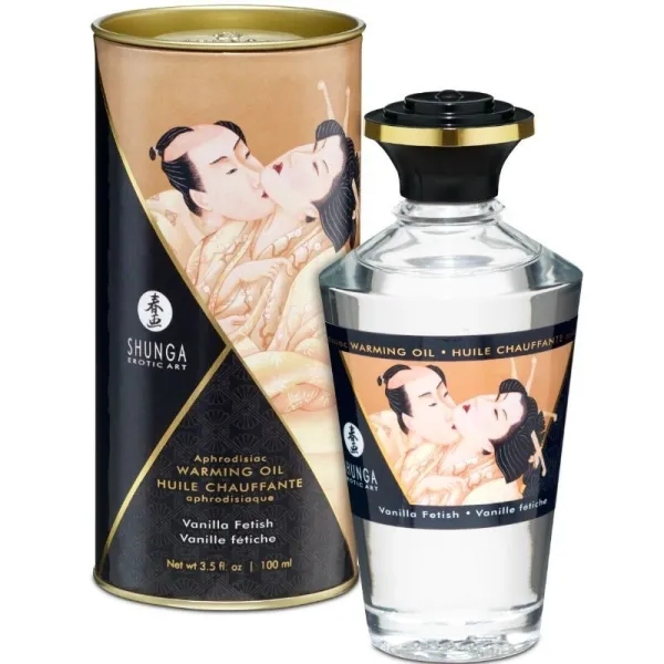 Fetisch Vanille-Geschmack Wärmeeffekt-Massageöl 100 ml von Shunga Oils | Fesselliebe.de