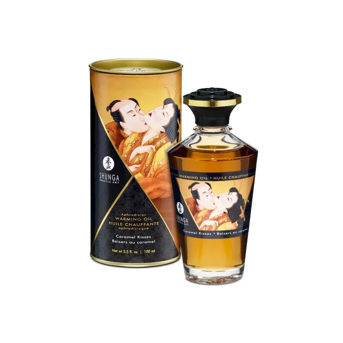 Massageöl mit Wärmeeffekt, Karamellgeschmack 100 ml von Shunga Oils | Fesselliebe.de