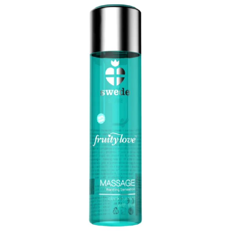 Fruity Love Massageöl mit Wärmendem Effekt Schwarze Johannisbeere und Limette 120 ml von Swede | Fesselliebe.de