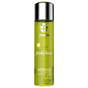 Fruity Love Massageöl mit Wärmendem Effekt Vanille und Goldbirne 120 ml von Swede | Fesselliebe.de