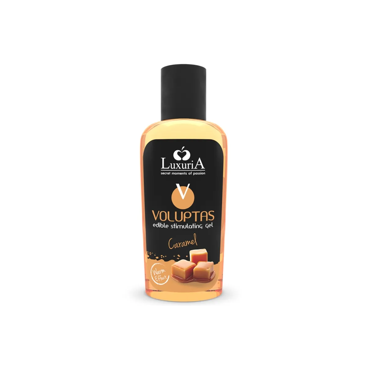 Voluptas Essbares Massagegel mit Wrmendem Effekt - Karamell 100 ml von Intimateline Luxuria | Fesselliebe.de