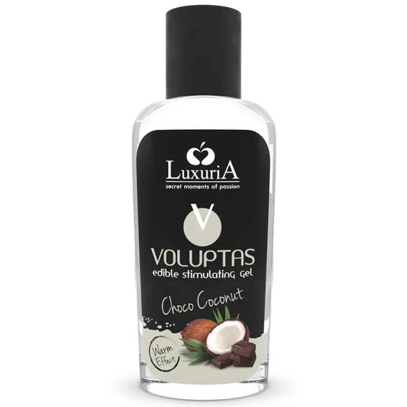 Voluptas Essbares Massagegel mit Wrmendem Effekt - Kokosnuss und Creme 100 ml von Intimateline Luxuria | Fesselliebe.de