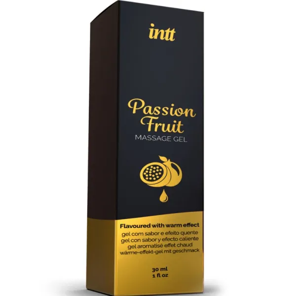 Massagegel mit Passionsfruchtgeschmack und Wärmeeffekt von Intt Massage & Oral Sex | Fesselliebe.de