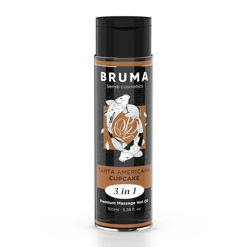 Premium-Massageöl mit Wärmeeffekt, Cupcake-Geschmack 3 In 1 - 100 ml von Bruma | Fesselliebe.de