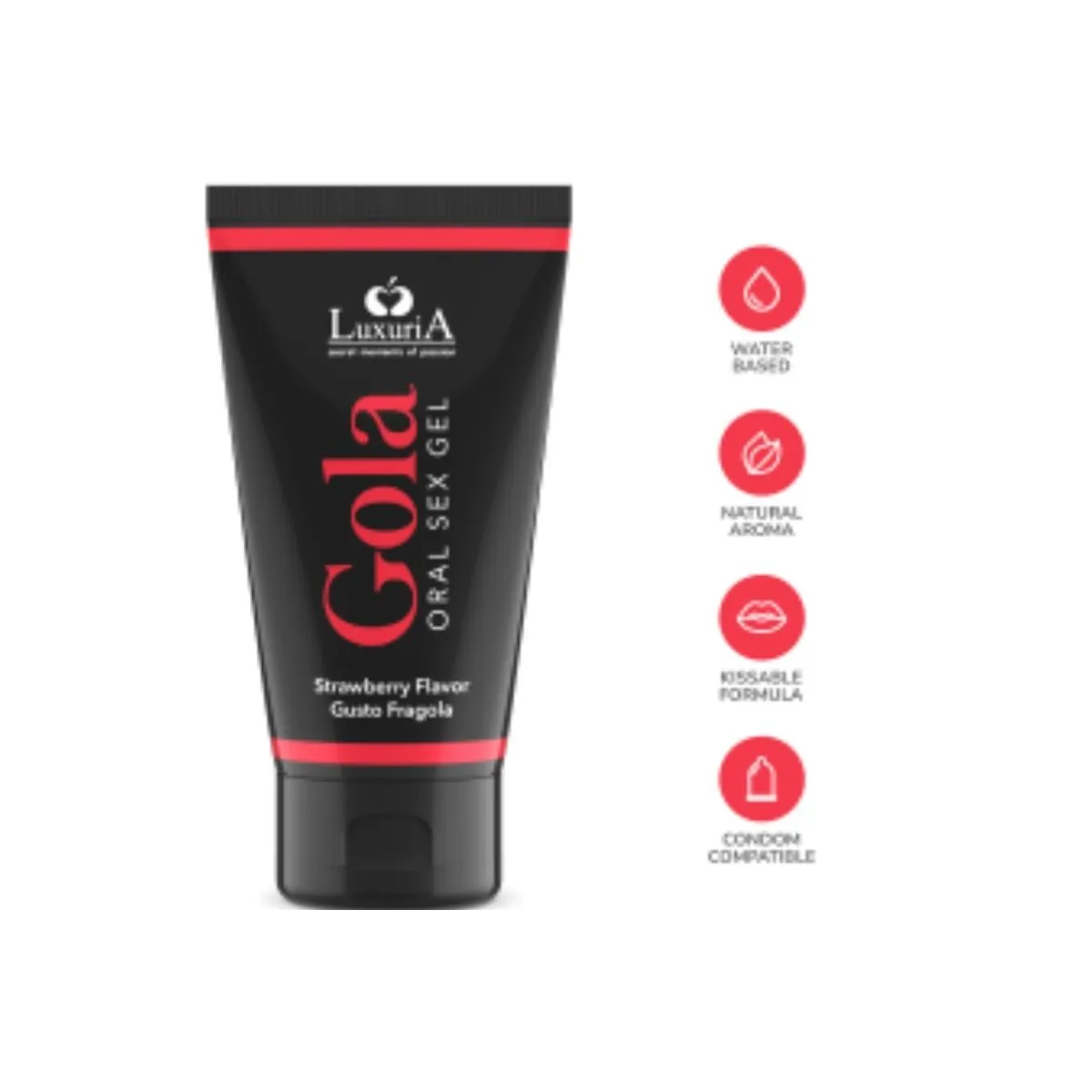 Oral Sex Gel Erdbeergeschmack 50 ml von Intimateline Luxuria | Fesselliebe.de