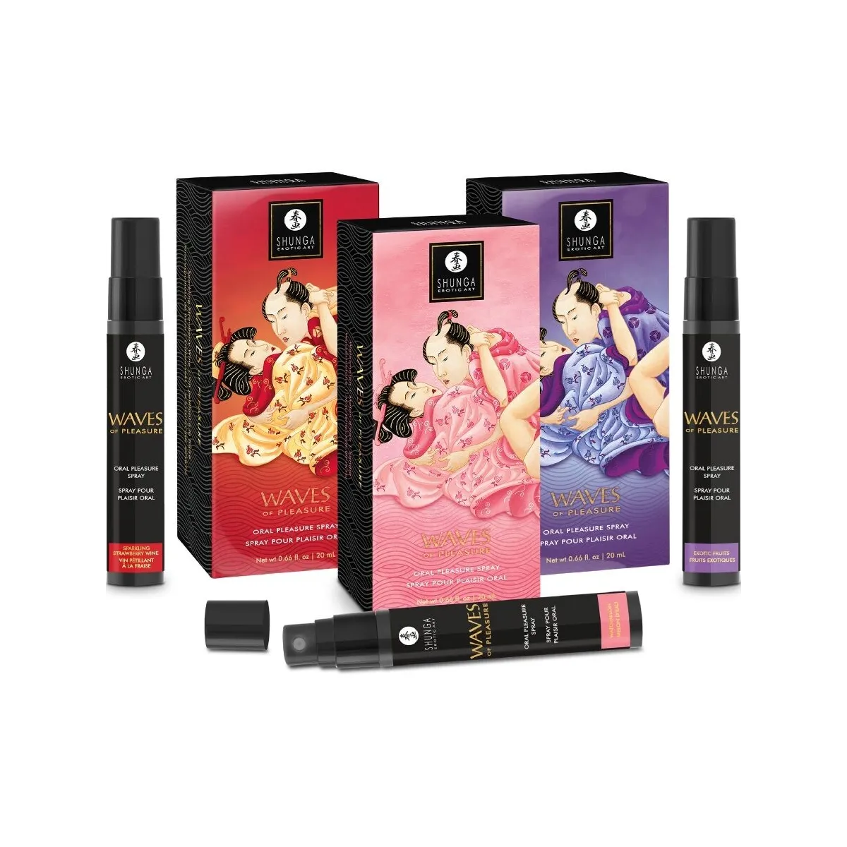 Waves Lustiges Spray Zum Oralen Verführerischer Exotischer Früchte 20 ml von Shunga Aphrodisiacs | Fesselliebe.de
