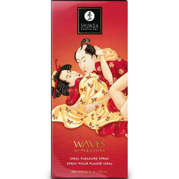 Waves Pleasure Spray Oral Sexuctive Erdbeere 20 ml von Shunga Aphrodisiacs | Fesselliebe.de