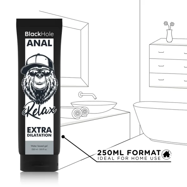 Anal-Dilationsgel auf Wasserbasis 250 ml von Black Hole | Fesselliebe.de