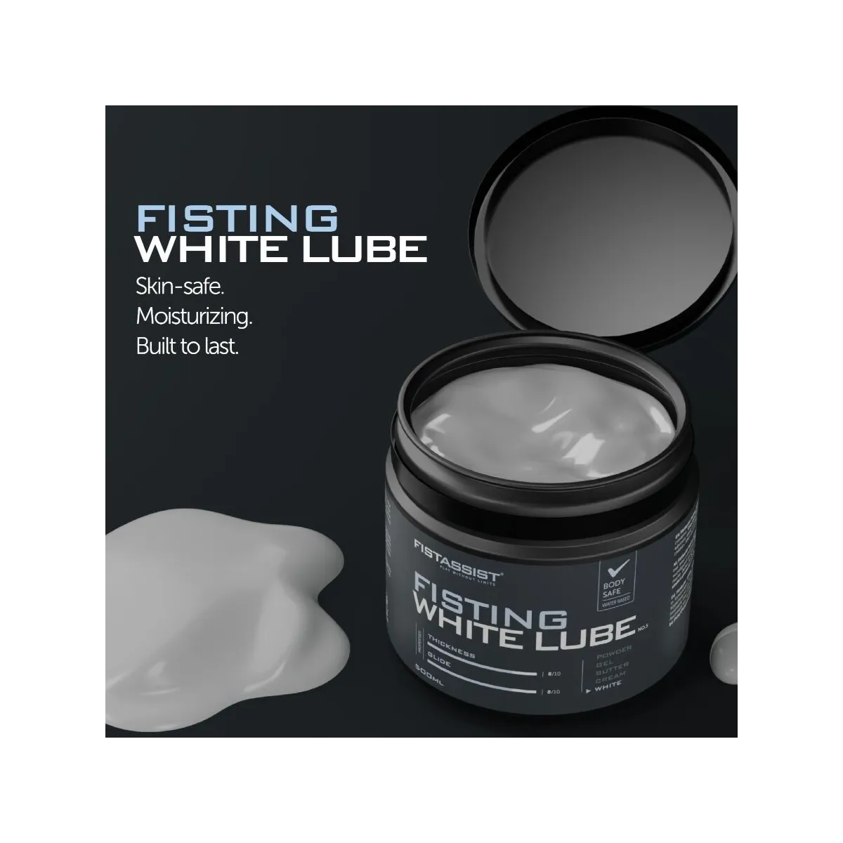 Fist Assist Weisses Gleitmittel Extra-Dick 500 ml von Cobeco - Fist Assist | Fesselliebe.de