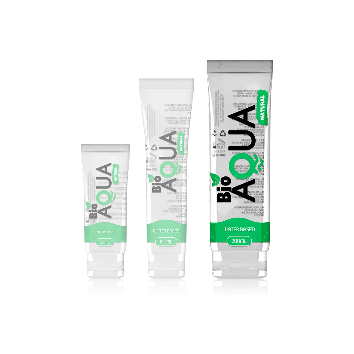 Gleitmittel natürliche Zutaten auf Wasserbasis 200 ml von Bioaqua | Fesselliebe.de