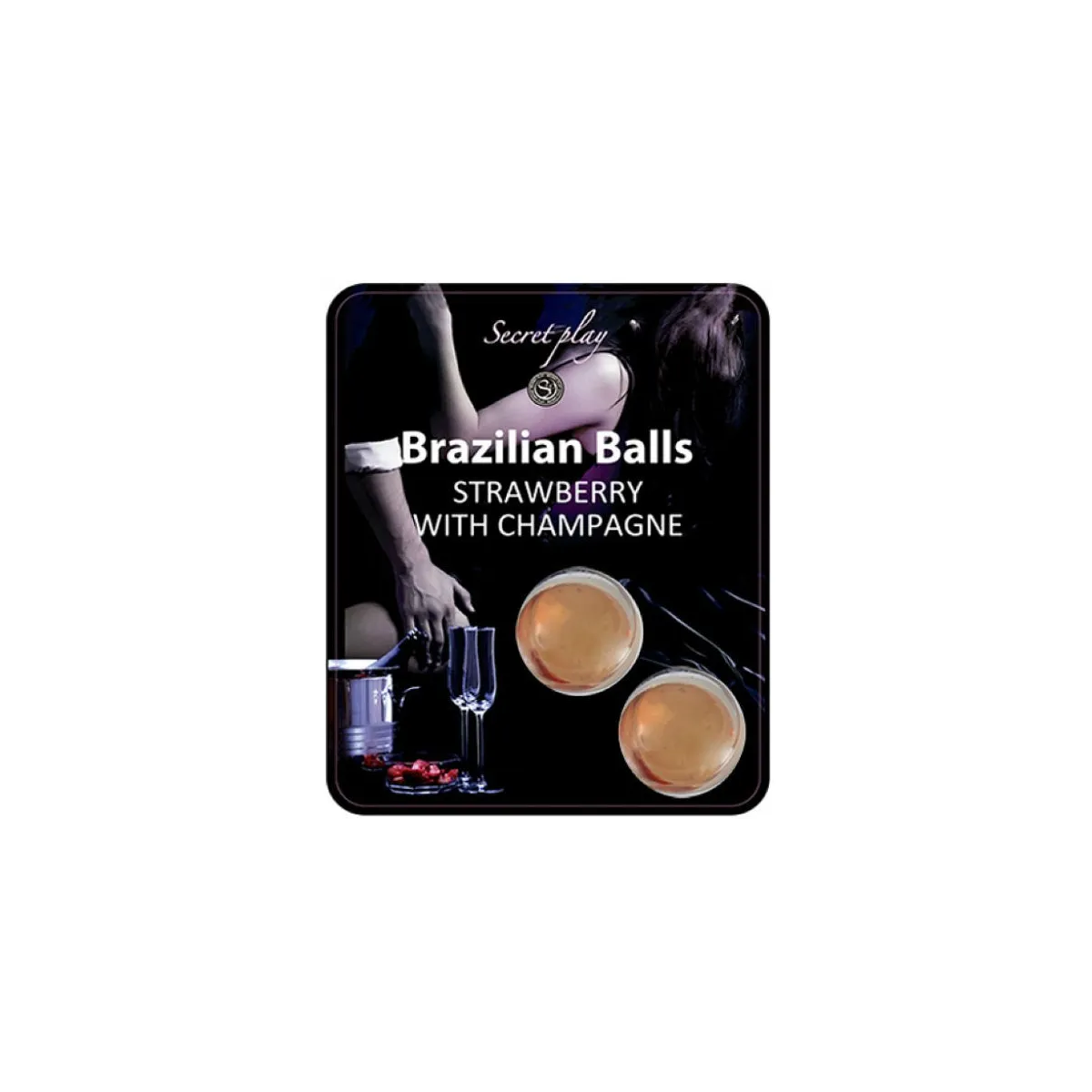 Brasilianische Kugel Set Erdbeer und Champagner von Secretplay Cosmetic | Fesselliebe.de