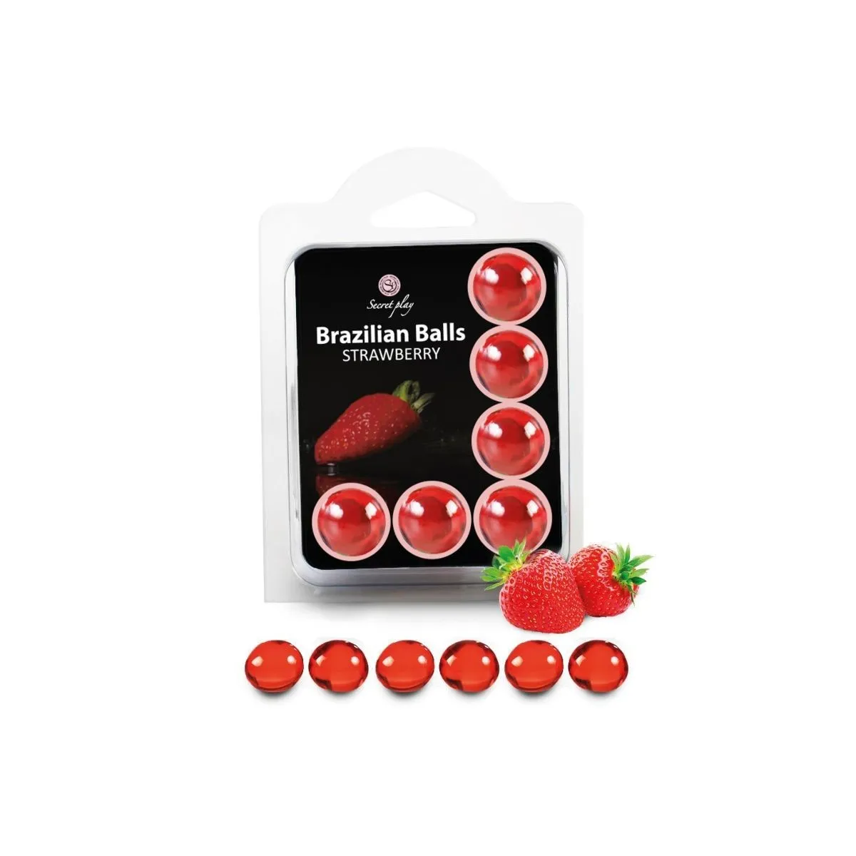 Set 6 Brasilianische Kugeln Erdbeere von Secretplay Cosmetic | Fesselliebe.de