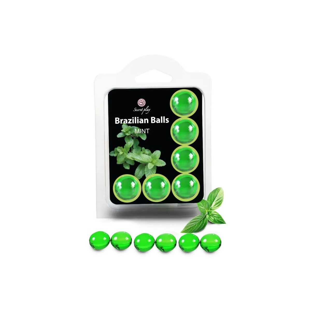 Set 6 Brasilianer-Bälle Mint von Secretplay Cosmetic | Fesselliebe.de