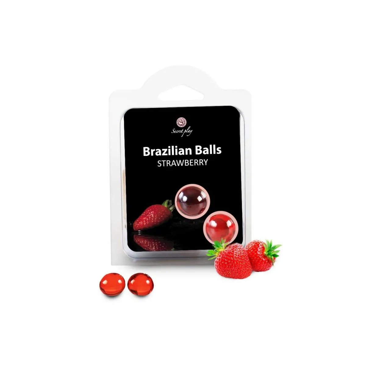2 Brasilianische Kugeln Erdbeere von Secretplay Cosmetic | Fesselliebe.de