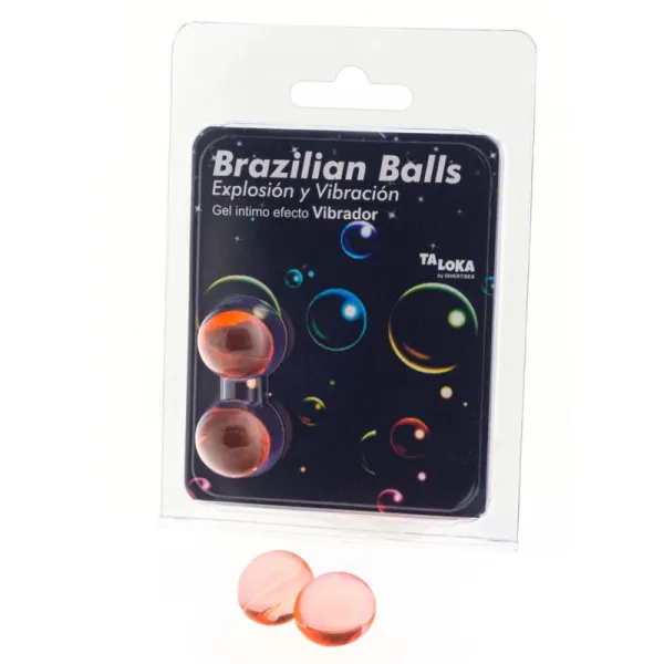 2 Brasilianische Bälle mit Vibrationseffekt, Aufregendes Gel von Taloka | Fesselliebe.de