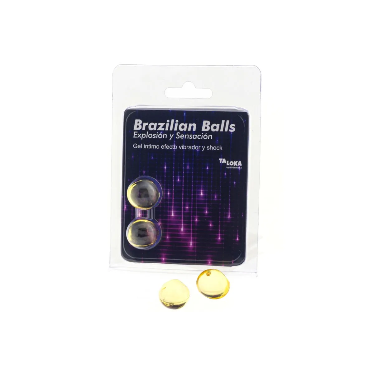 2 Brasilianische Bälle mit Vibrations- und Schockeffekt Aufregendes Gel von Taloka | Fesselliebe.de