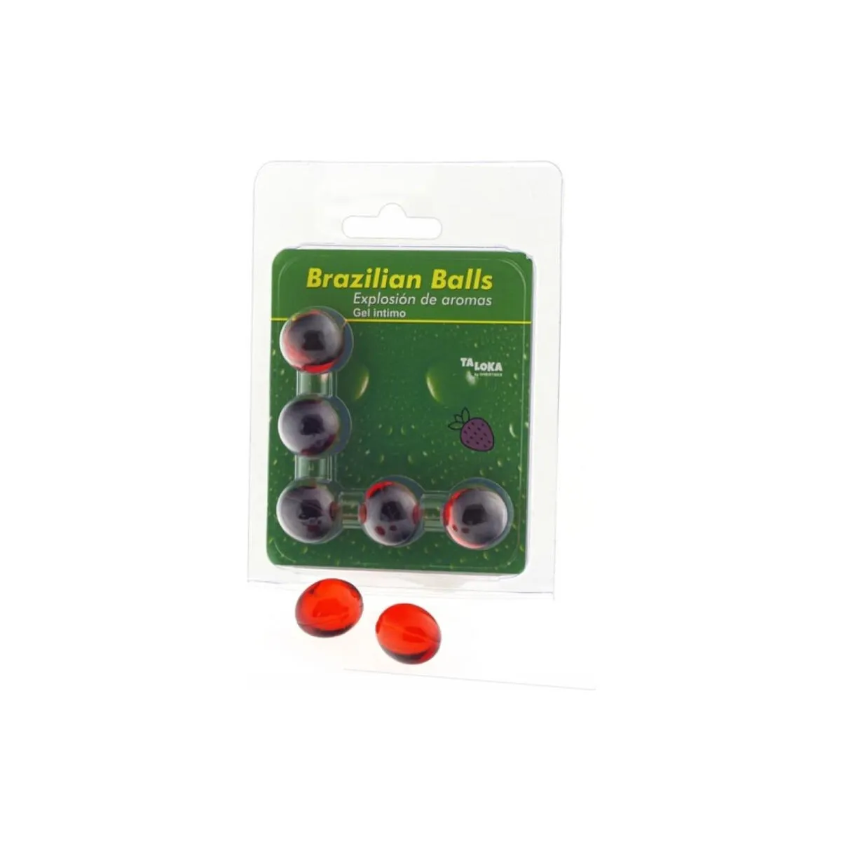 5 Brasilianische Kugeln Erdbeer-Intim-Gel von Taloka | Fesselliebe.de