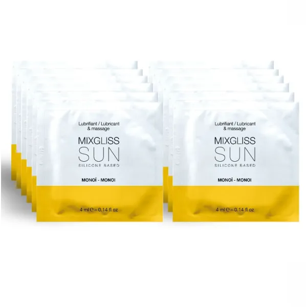 Gleitmittel Aroma Monoi 12 auf Silikonbasis, Einzeldosis 4ml von Mixgliss | Fesselliebe.de