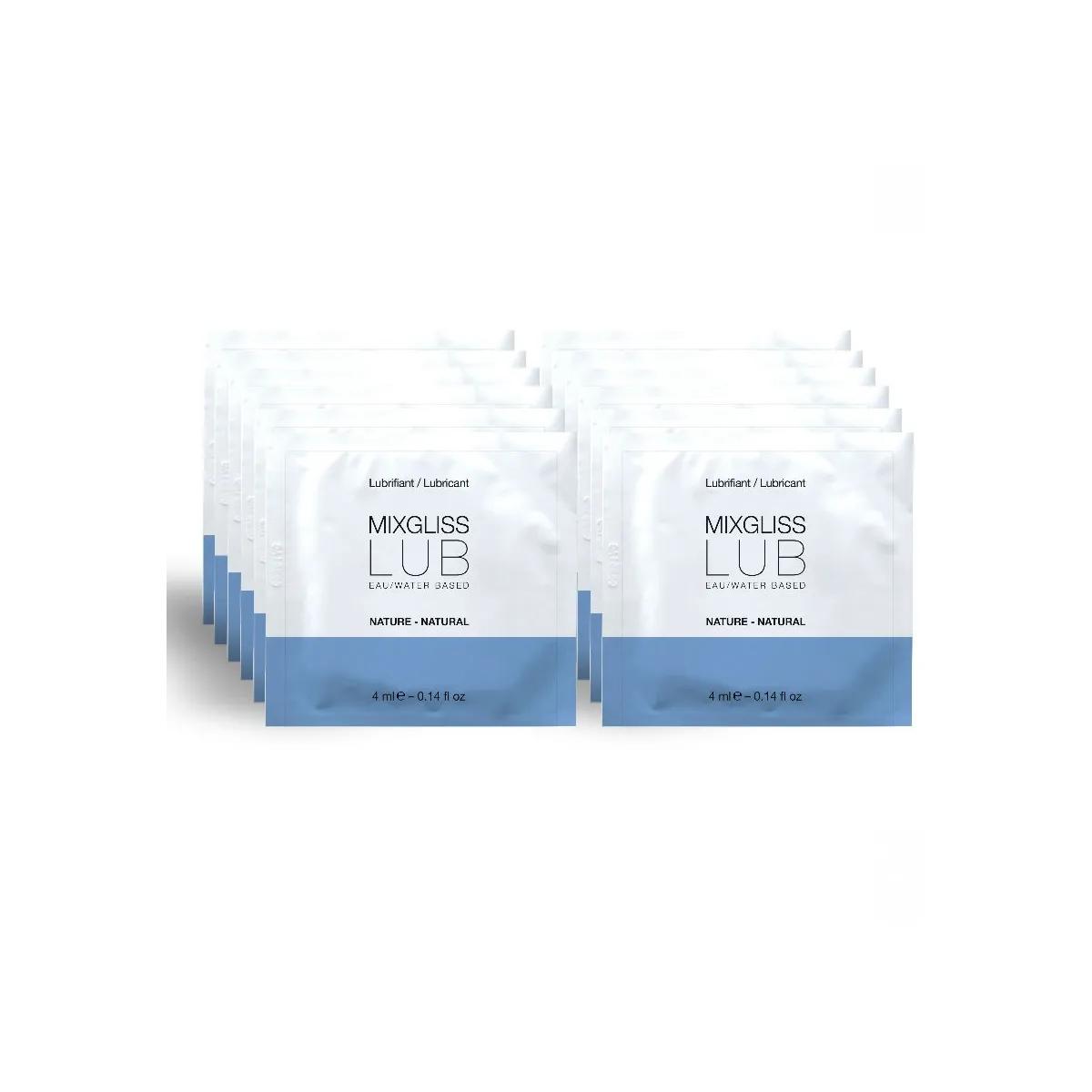 Natürliches Gleitmittel auf Wasserbasis 12 Einzeldosis 4 ml von Mixgliss | Fesselliebe.de