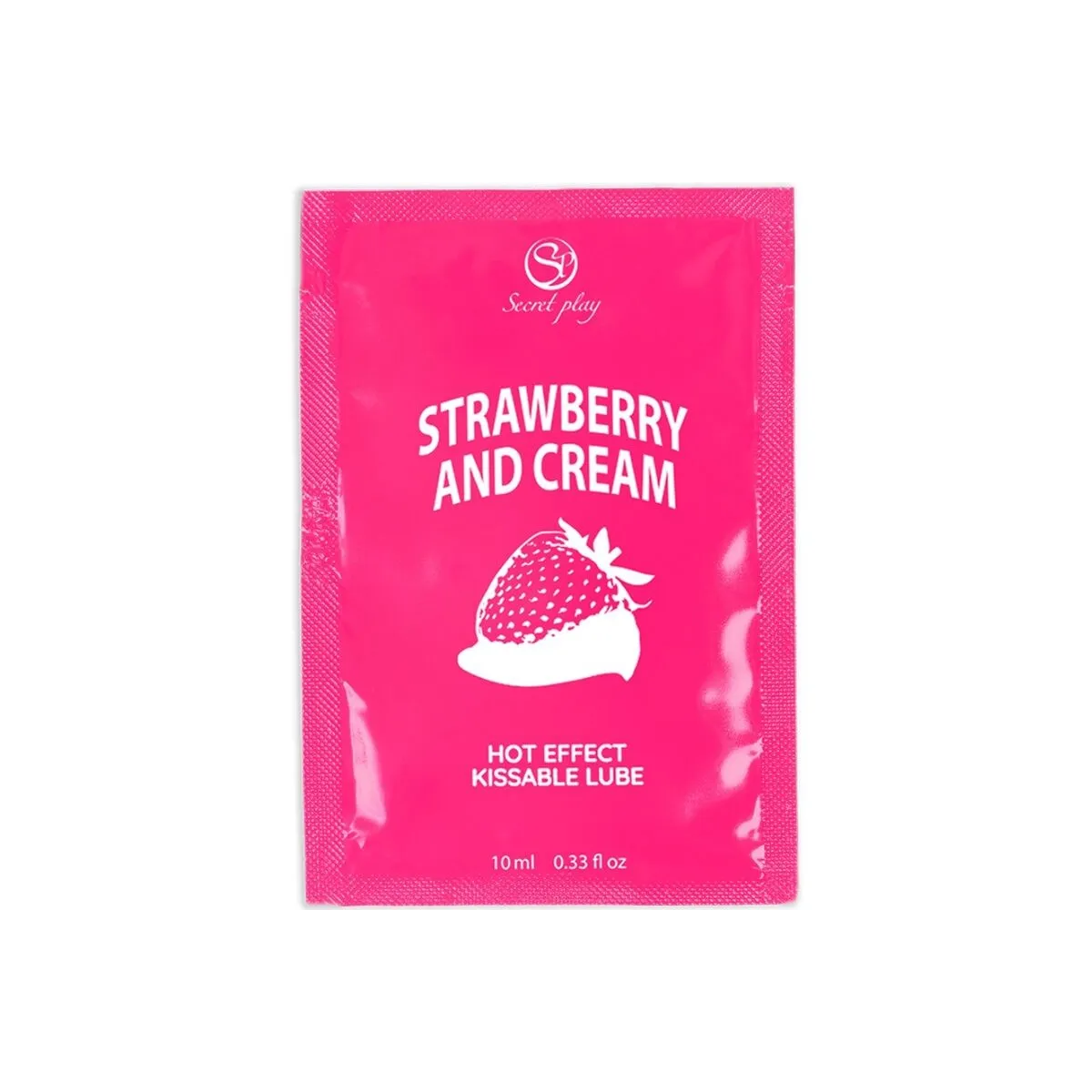 Einzeldosis-Gleitmittel Erdbeer & Creme 10 ml von Secretplay Cosmetic | Fesselliebe.de