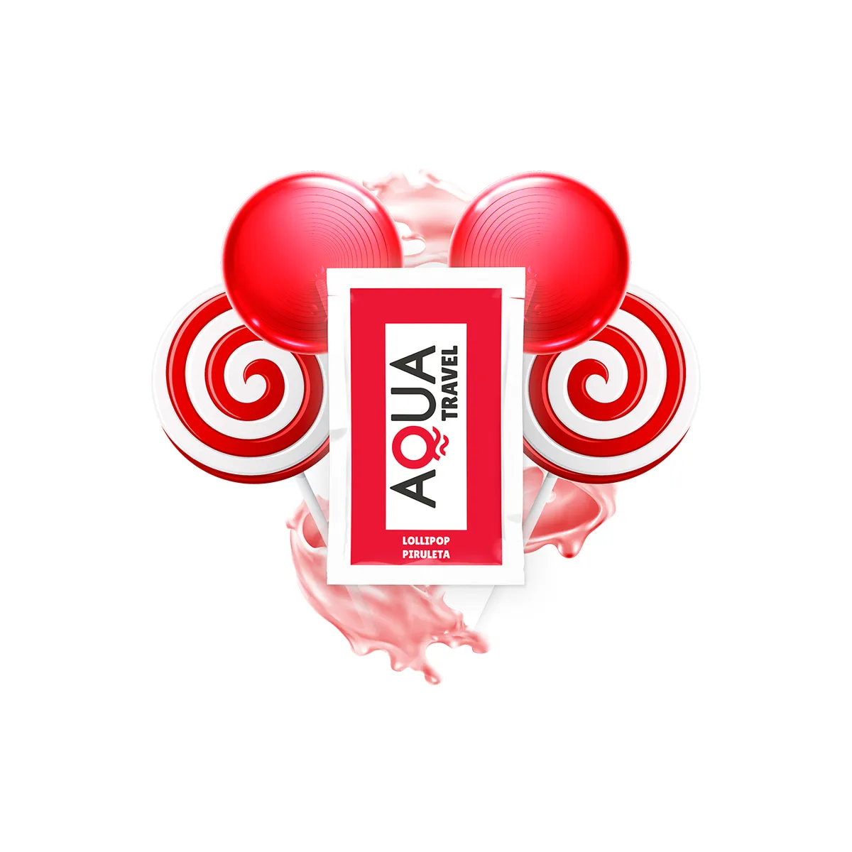 Gleitmittel auf Wasserbasis mit Lollipop-Geschmack 6 ml von Aqua Travel | Fesselliebe.de