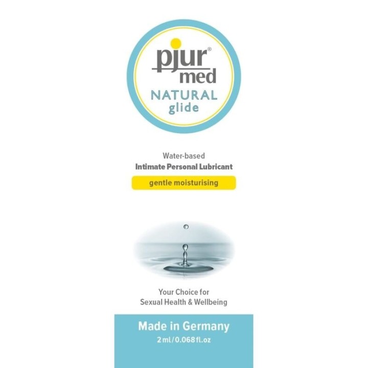 Med natürliches Gleitmittel auf Wasserbasis 2 ml von Pjur | Fesselliebe.de
