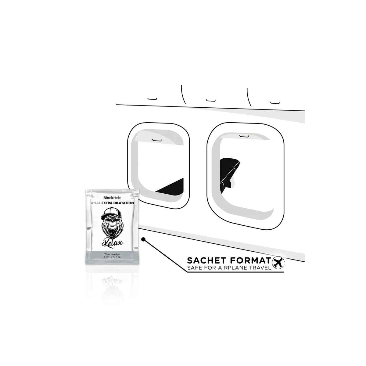 Wasserbasiertes Gel Extra Dilatation 6 ml Einzeldosis von Black Hole | Fesselliebe.de