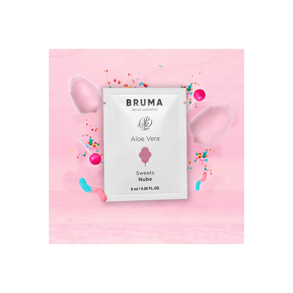 Aloe Vera Gleitgel Zuckerwatte Geschmack 6 ml von Bruma | Fesselliebe.de