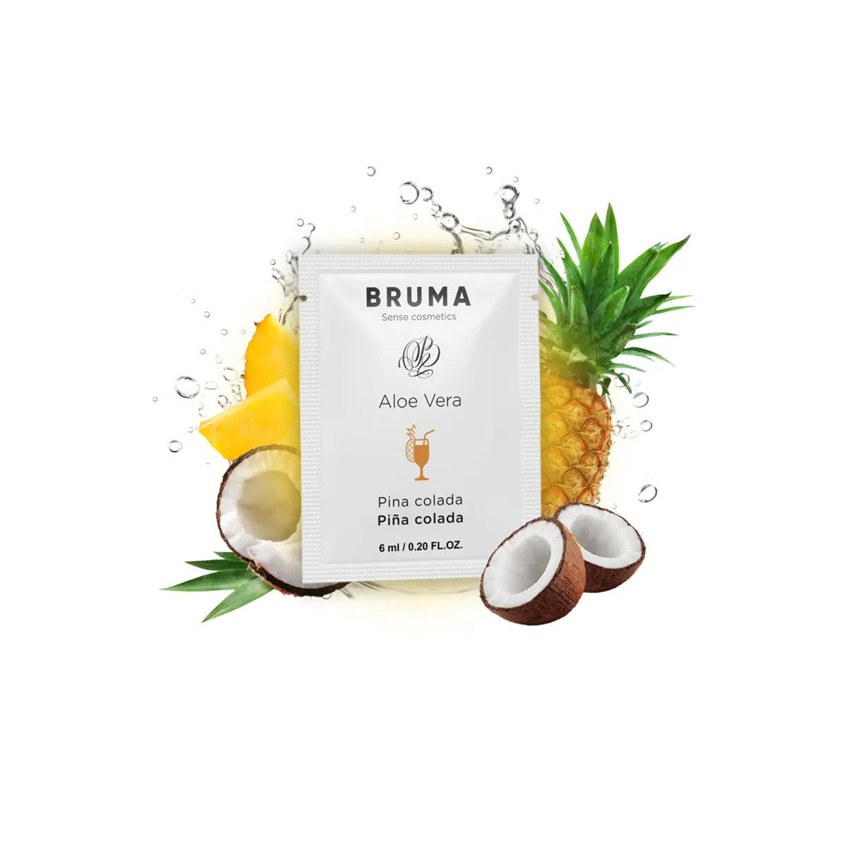 Aloe Vera Gleitgel Pina Colada Geschmack 6 ml von Bruma | Fesselliebe.de