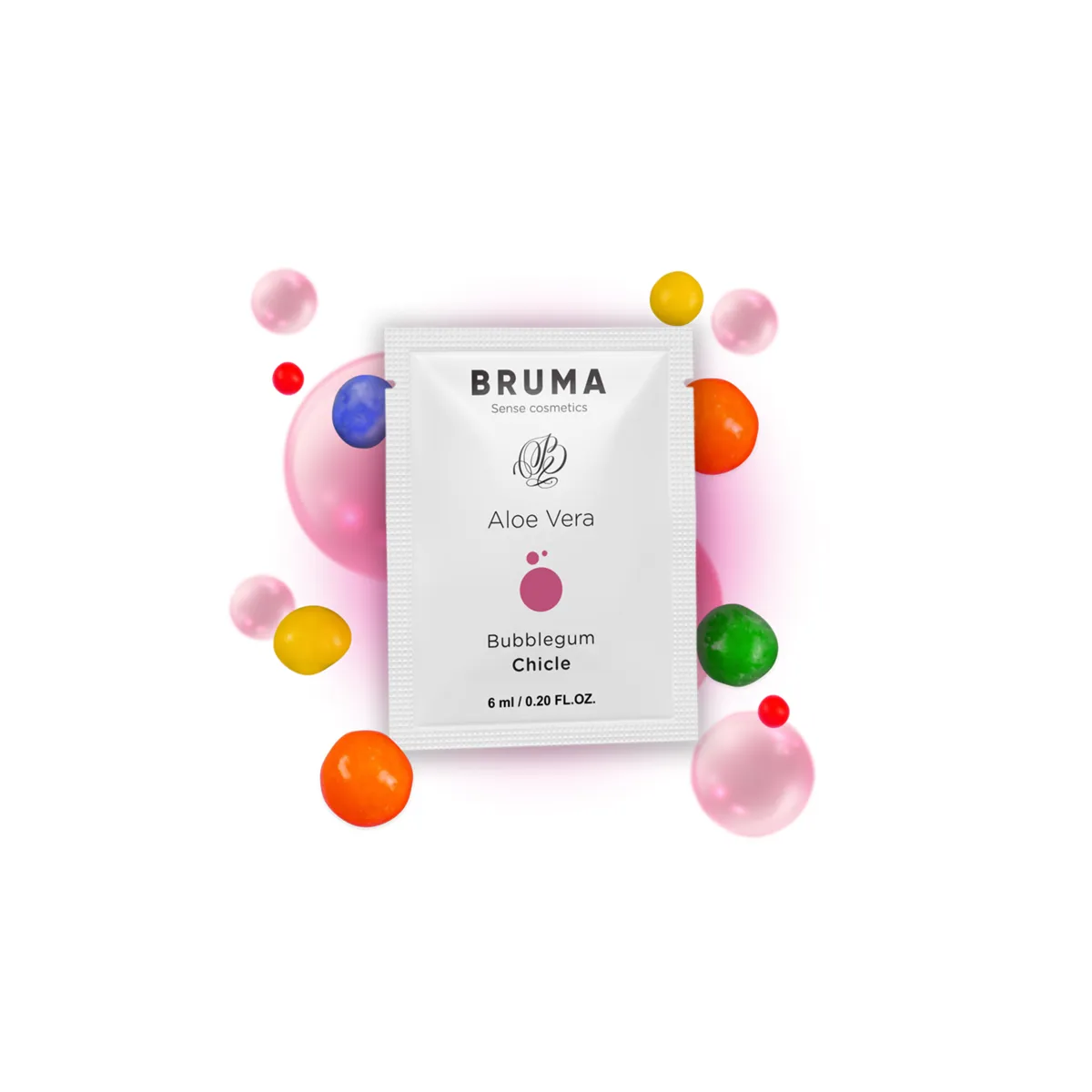 Aloe Vera Gleitgel Bubblegum Geschmack 6 ml von Bruma | Fesselliebe.de