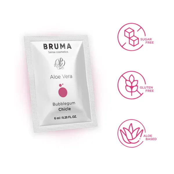 Aloe Vera Gleitgel Bubblegum Geschmack 6 ml von Bruma | Fesselliebe.de