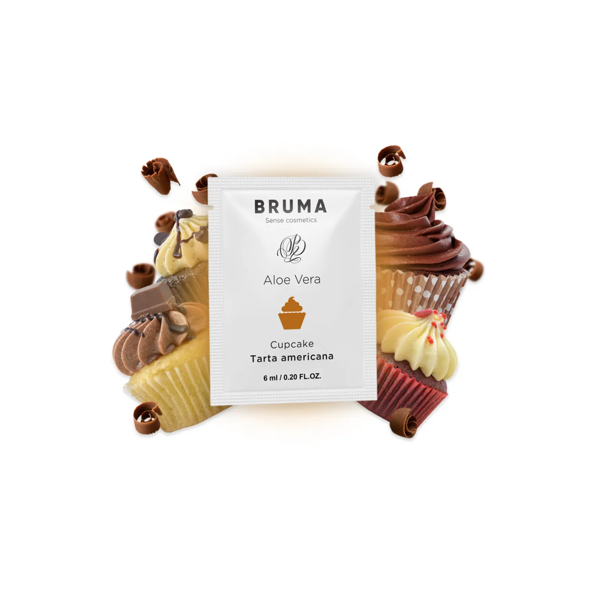 Aloe Vera Gleitgel Cupcake-Geschmack 6 ml von Bruma | Fesselliebe.de