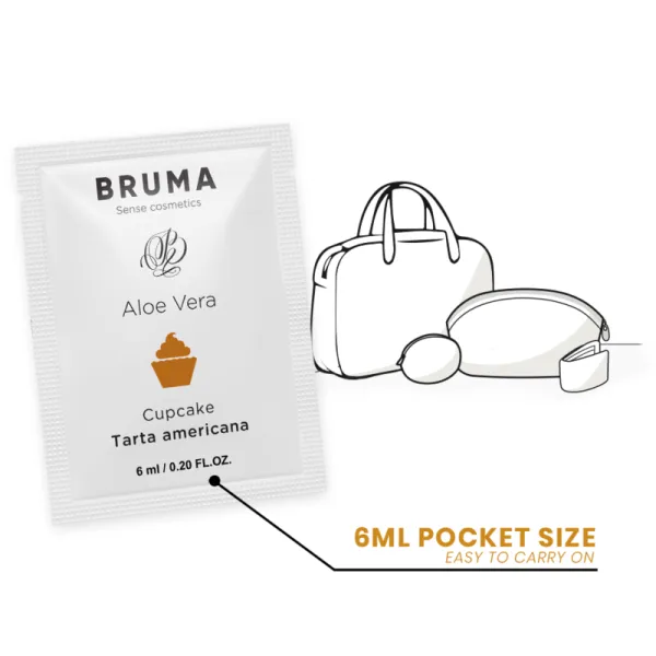 Aloe Vera Gleitgel Cupcake-Geschmack 6 ml von Bruma | Fesselliebe.de