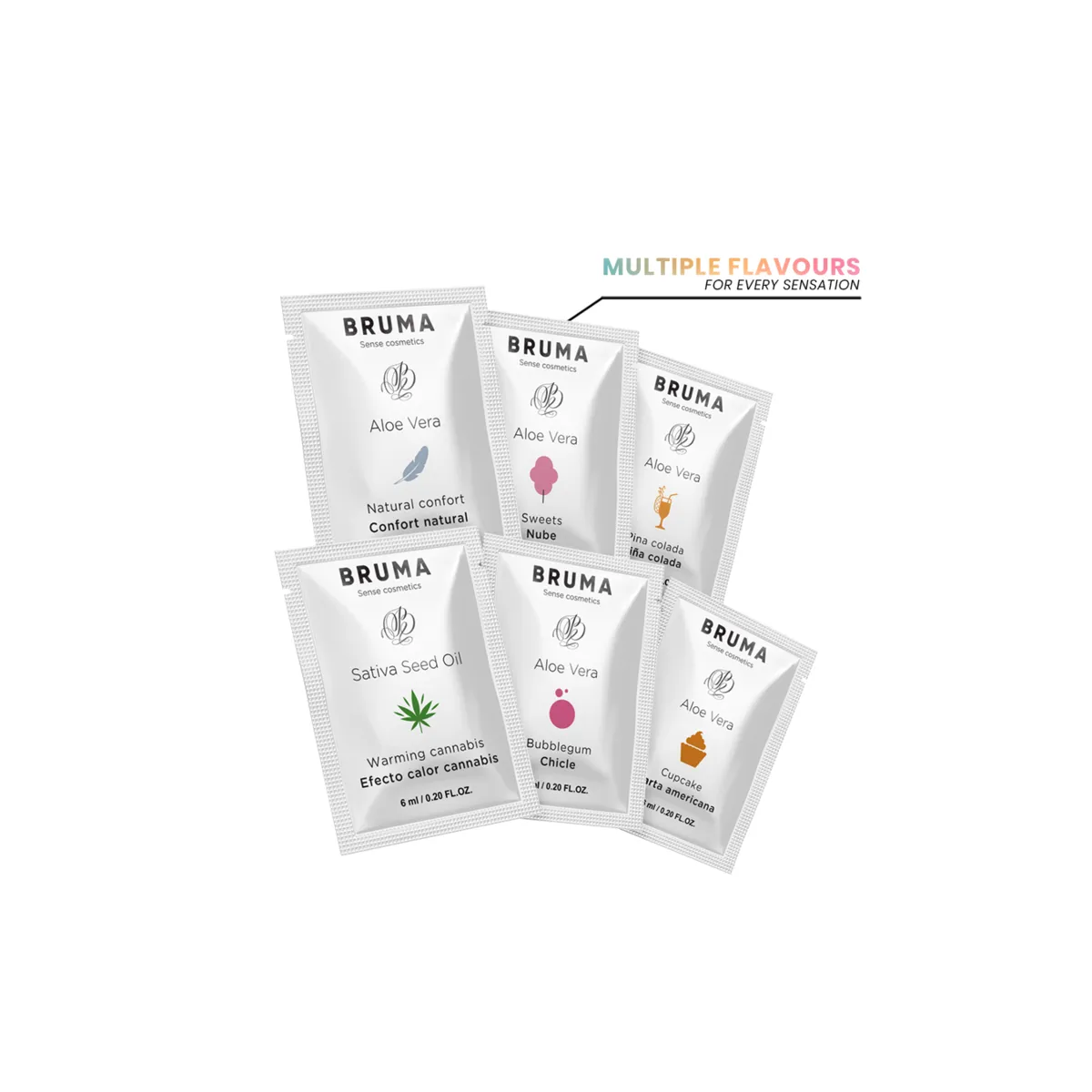 Sativa-Samenöl-Gleitgel mit Wärmendem Cannabisgeschmack 6 ml von Bruma | Fesselliebe.de