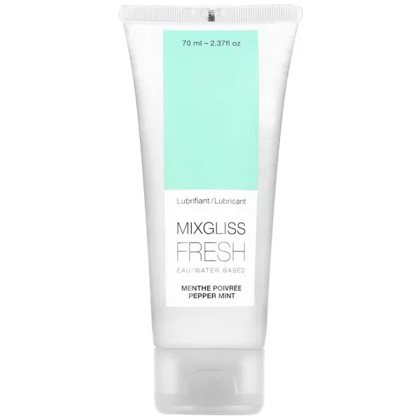 Gleitmittel auf Wasserbasis Cold Minze-Geschmack 70 ml von Mixgliss | Fesselliebe.de
