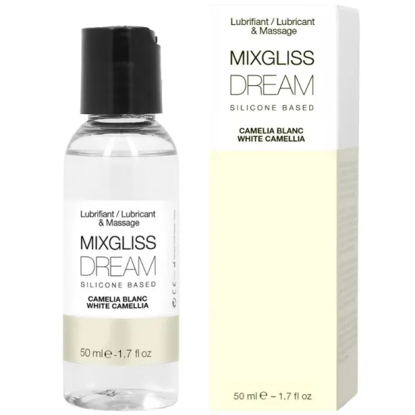 Dream White Camelia Silikon-Gleitmittel 50 ml von Mixgliss | Fesselliebe.de