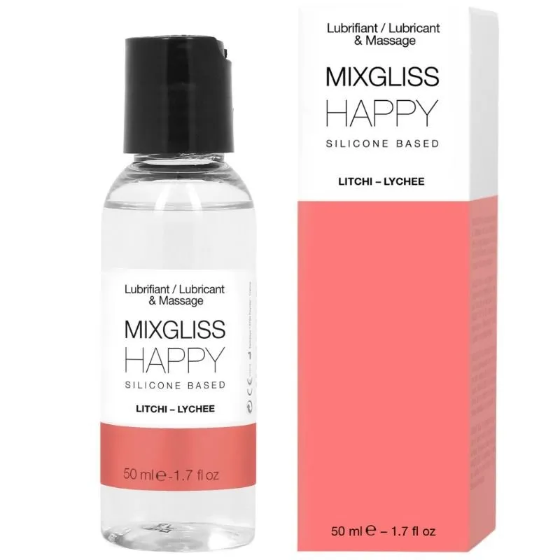 Happy Litchi Silikon-Gleitmittel 50 ml von Mixgliss | Fesselliebe.de
