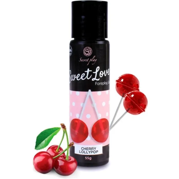 Kirsche Lollipop Gel Süsse Liebe 60 ml von Secretplay Cosmetic | Fesselliebe.de