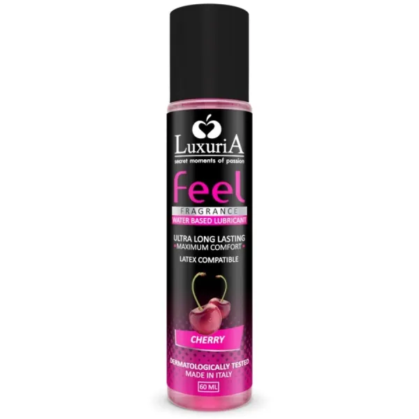 Luxuria Feel Cherry Gleitmittel auf Wasserbasis 60 ml von Intimateline Luxuria | Fesselliebe.de