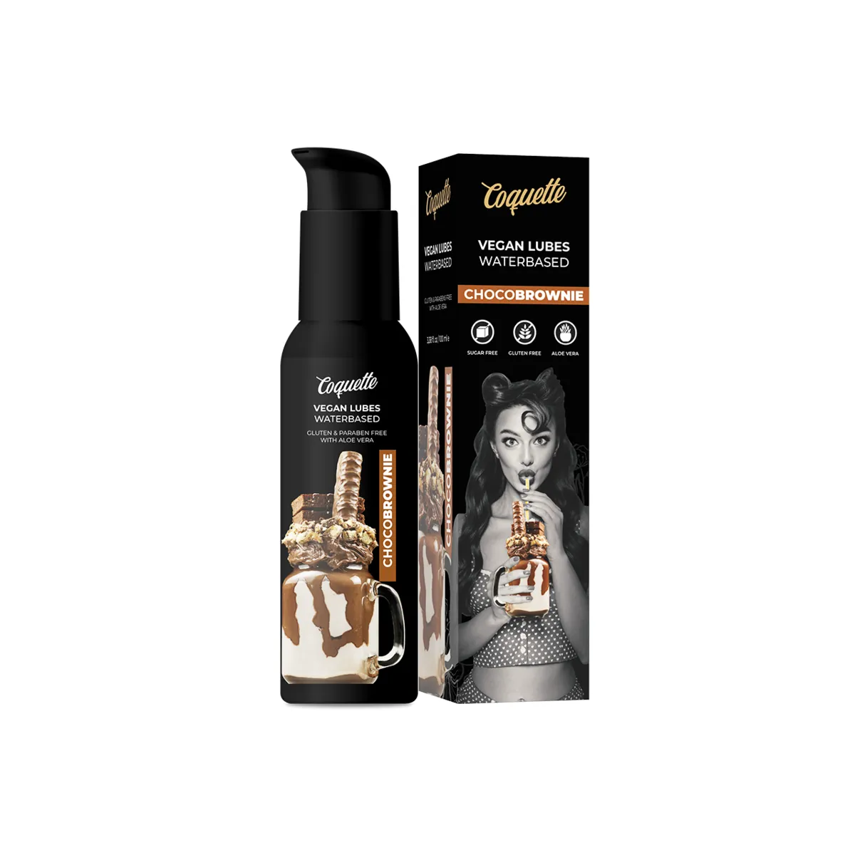 Premium-Erlebnis 100 ml Veganes Glütmittel Chocobrownie von Coquette Cosmetics | Fesselliebe.de