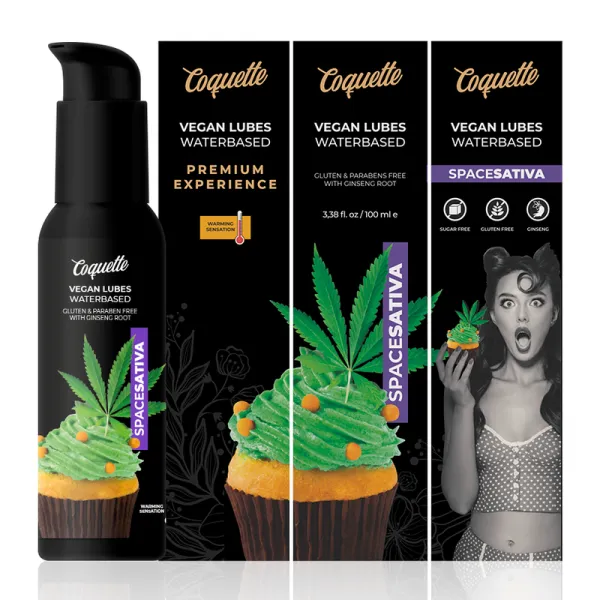 Premium Experience Veganes Space Sativa-Gleitmittel 100 ml von Coquette Cosmetics | Fesselliebe.de